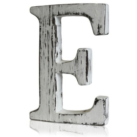 4x Shabby Chic Letters - E