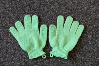 10x Exfoliating Gloves - Green