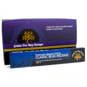 12x Golden Tree Nag Champa Incense - Classic Blue
