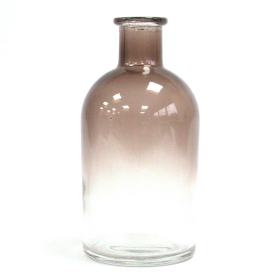 6x 250 ml Round Antique Reed Diffuser Bottle - Charcoal