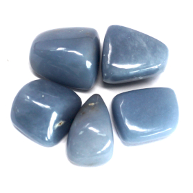 4x Premium Tumble Stones - Angelite