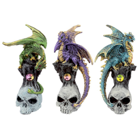 3x Dark Legends Gemstone Skull Dragon