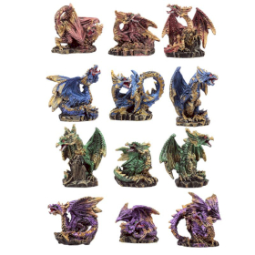 12x Dark Legends Crystal Cave Dragon World Figures