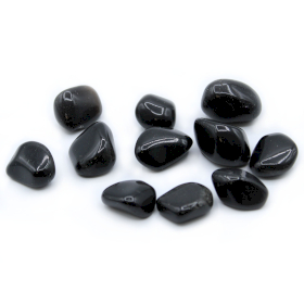 24x L Tumble Stone - Obsidian Black