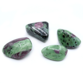 4x Premium Tumble Stones - Ruby Zoisite
