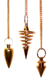 3x Metal Pendulums - Brass (asst)
