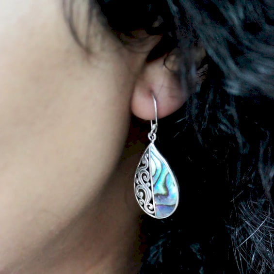 shell silver earrings wholesale