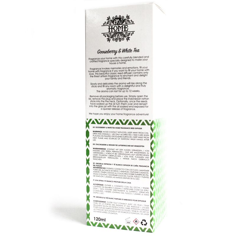 120ml Reed Diffuser - Gooseberry & White Tea