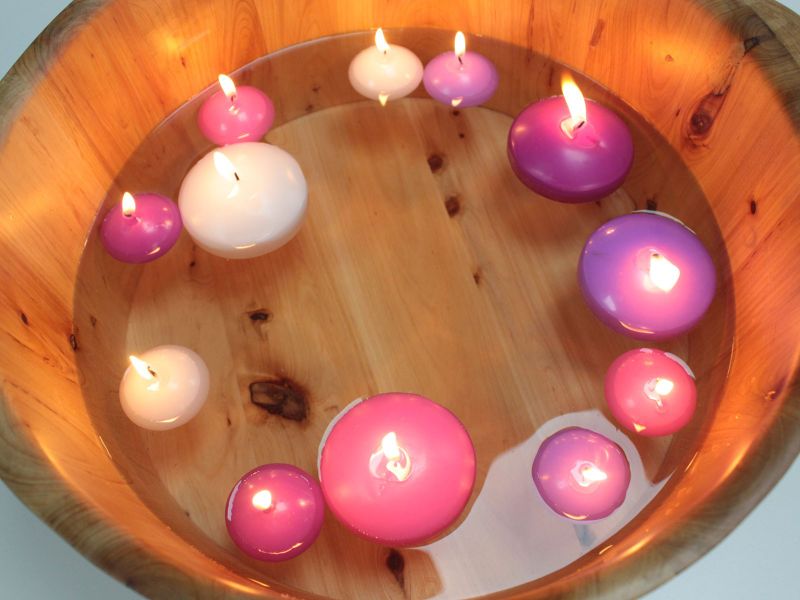 Small Floating Candles - Pink