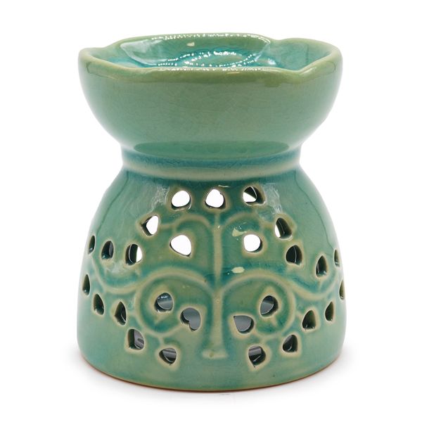 Tree of Life Oil Burner - Blue