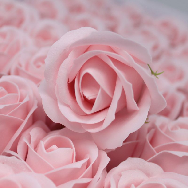 Craft Soap Flowers - Med Rose - Pink