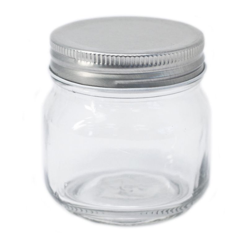 Squar Glass Jar - Four Sides & Lid