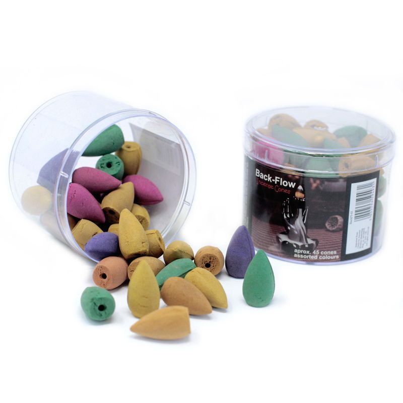 Tub of Back Flow Incense Cones (aprox 45)