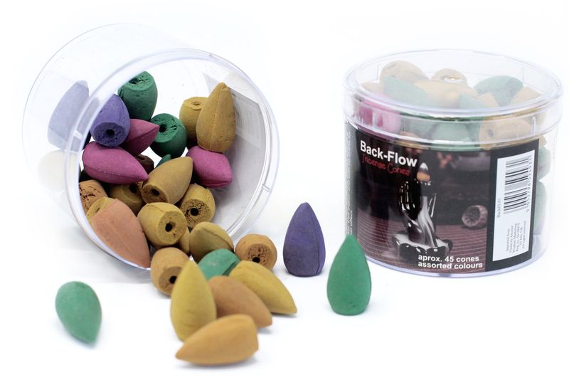 Tub of Back Flow Incense Cones (aprox 45)
