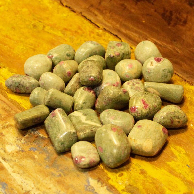 Premium Tumble Stones - Ruby with Fuchsite