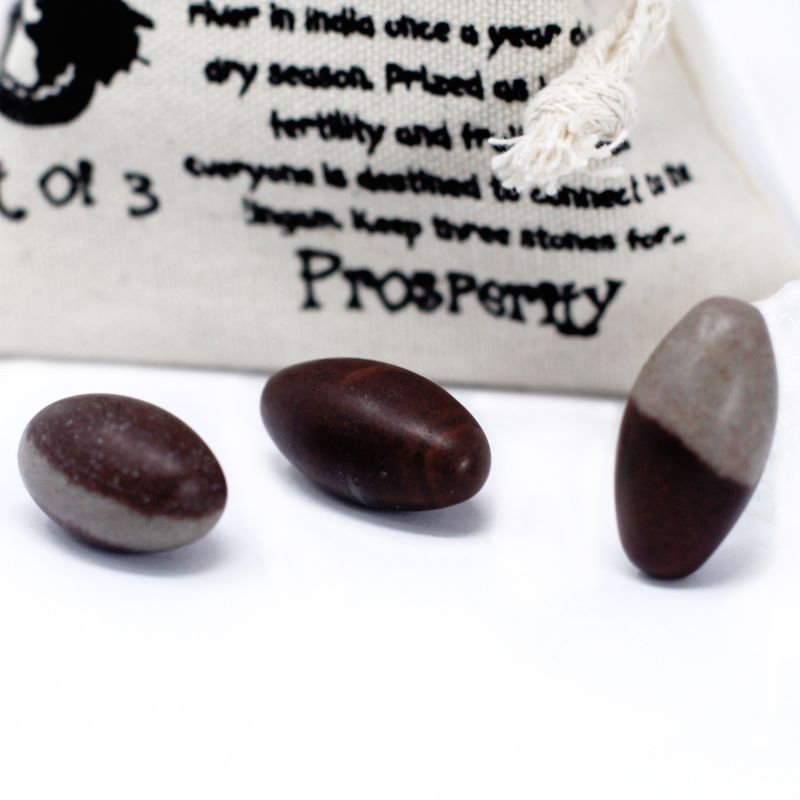 One Inch Lingam - 3 Stones ( 4 pouches)