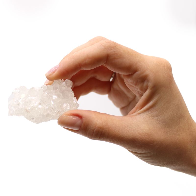 Set of 6 White Appophyllite Clusters 20-30mm