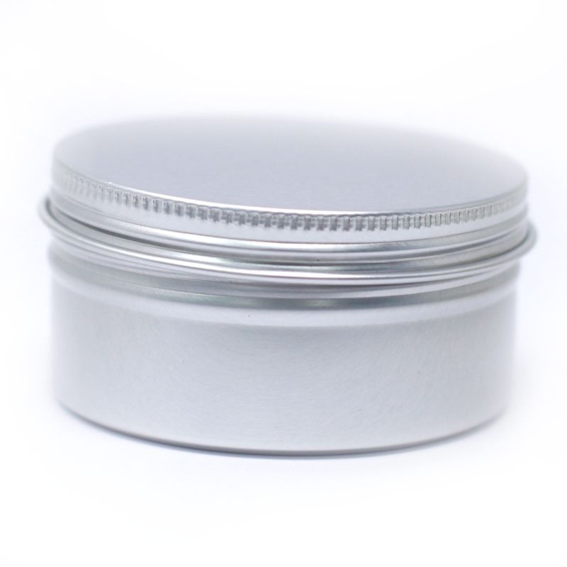Aluminium Tin Box Round with Screw Top - 75x35mm (100ml)