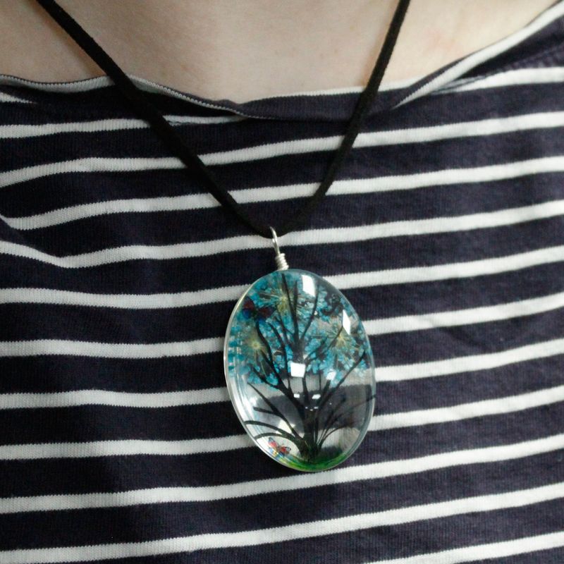Pressed Flowers - Tree of Life set - Coral