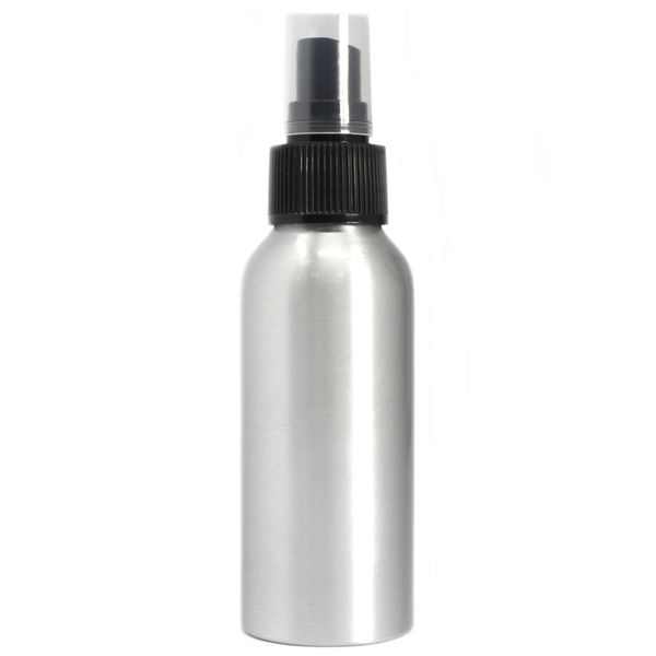 100ml Aluminium Bottle with Black Spray Top