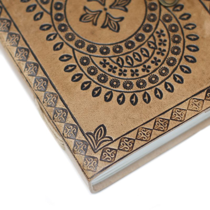 Leather Mandala Notebook (7x5")