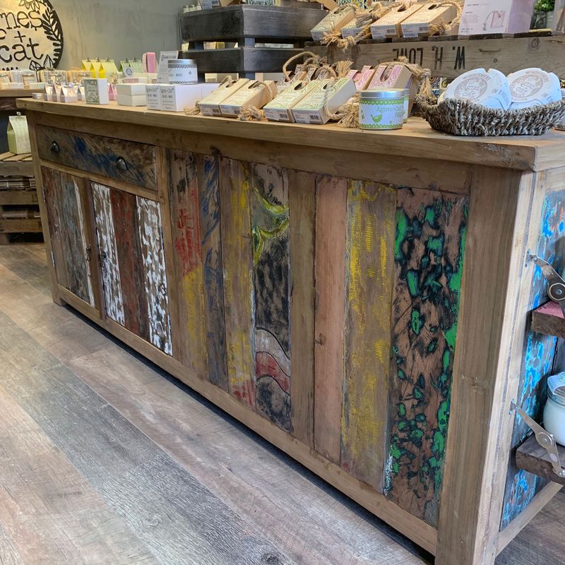 Recycled Large Centre Display Table 207x97x80cm