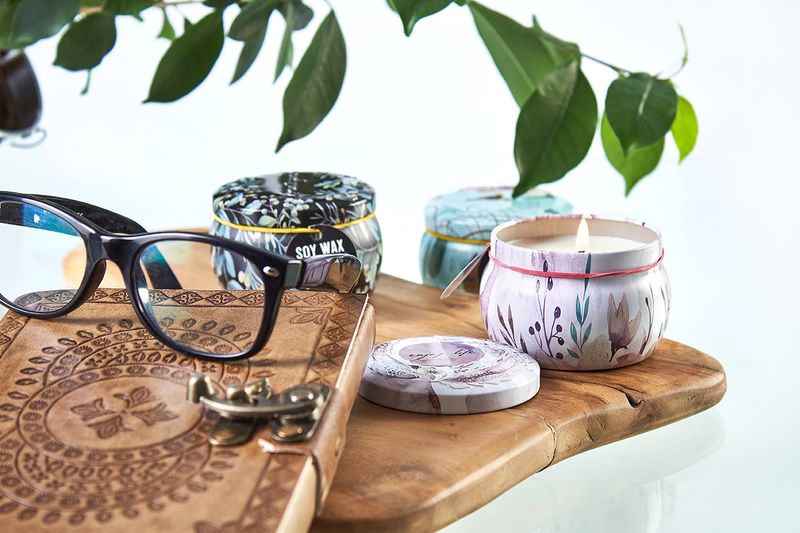Art Tin Candles - Unicorns - Moonstone