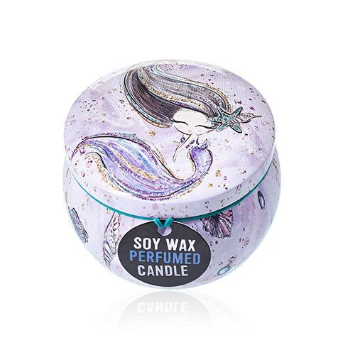 Art Tin Candles - Sea life - Raspberry