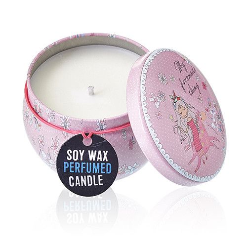 Art Tin Candles - Friendly Messages - Parma Violet