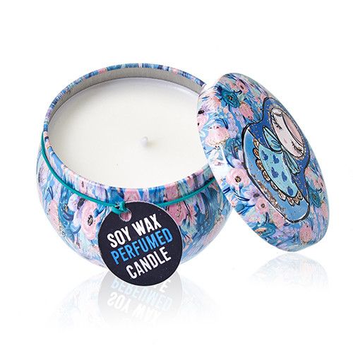 Art Tin Candles - Russian Dolls - Dolly Blue