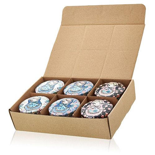 Art Tin Candles - Russian Dolls - Dolly Blue