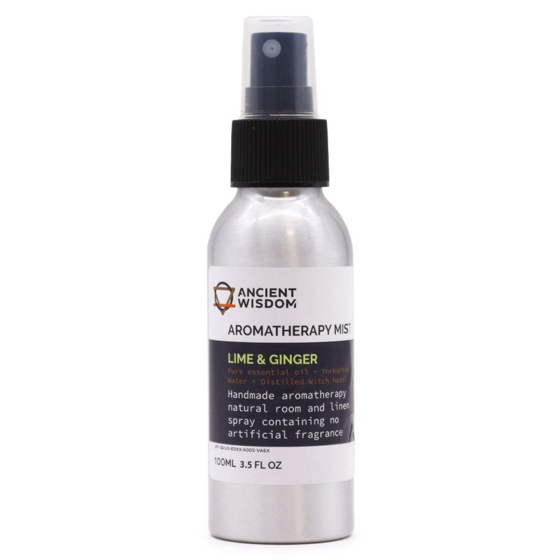 Essential Oil Mists 100ml - Lime & Ginger