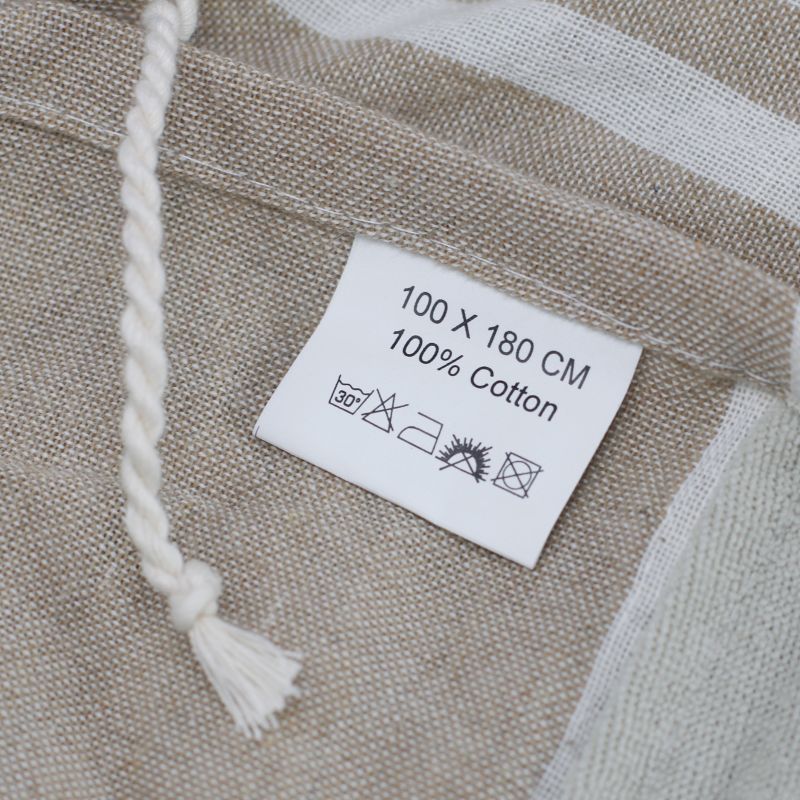 Cotton Pareo Towel - 100x180 cm - Warm Sand
