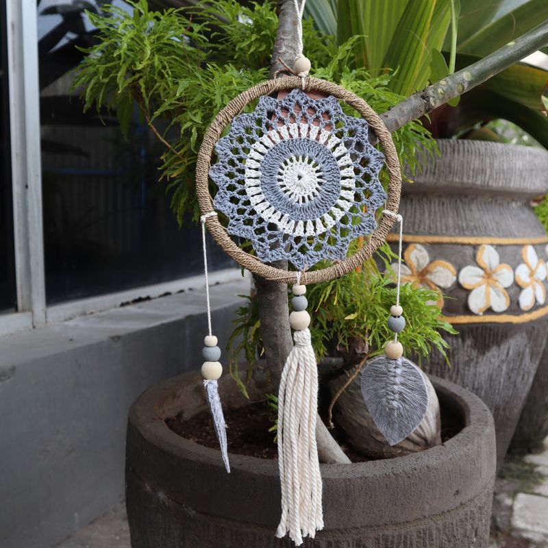 Dream Catcher - Medium Grey Elemental Spirits - 35cm