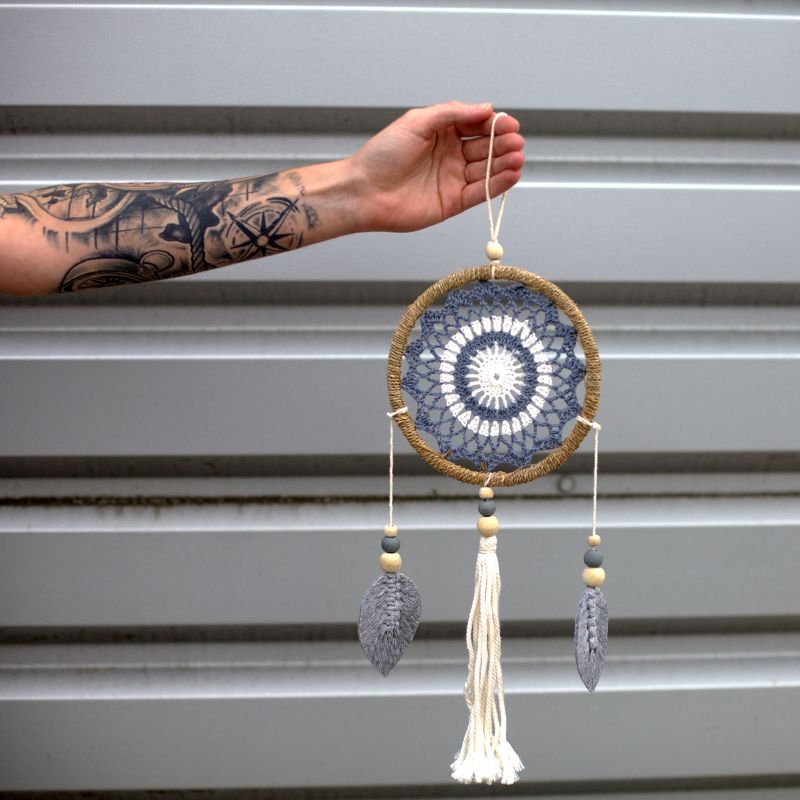 Dream Catcher - Medium Grey Elemental Spirits - 35cm