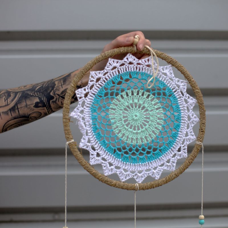Dream Catcher - Large Turquoise Elemental Spirits - 65cm