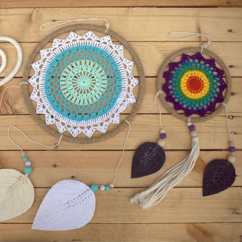 Dream Catcher - Large Turquoise Elemental Spirits - 65cm