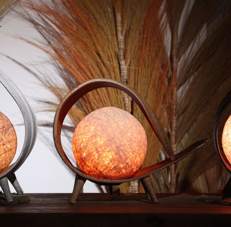 Natural Coconut Lamp - Natural Loop