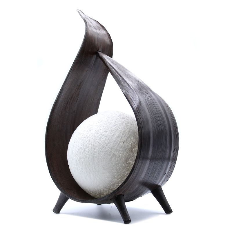 Natural Coconut Lamp - Chocolate Wrap-over
