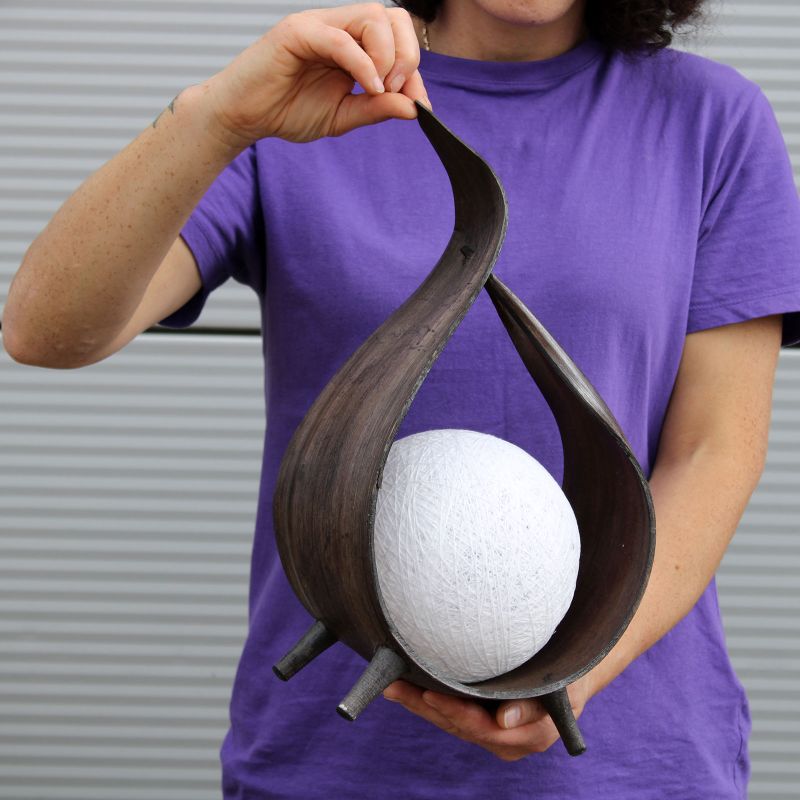 Natural Coconut Lamp - Chocolate Wrap-over