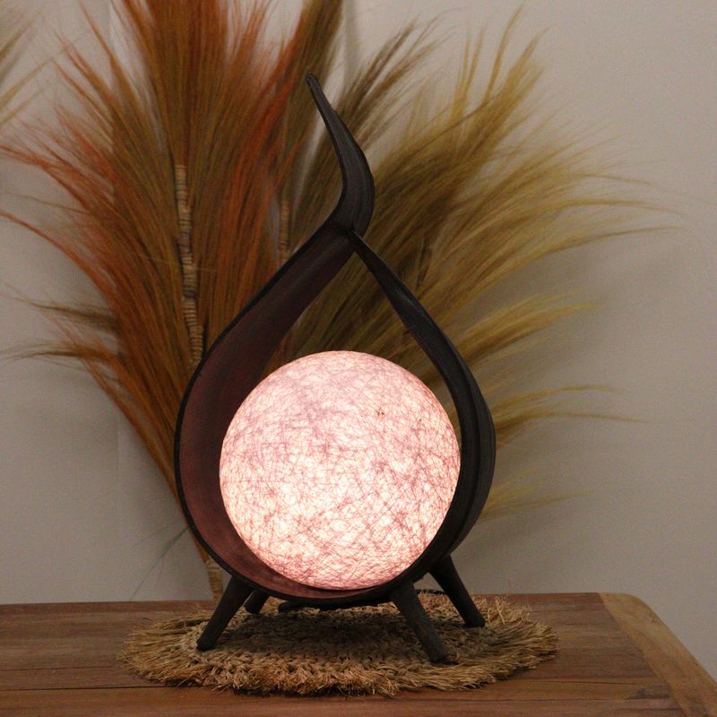 Natural Coconut Lamp - Chocolate Wrap-over