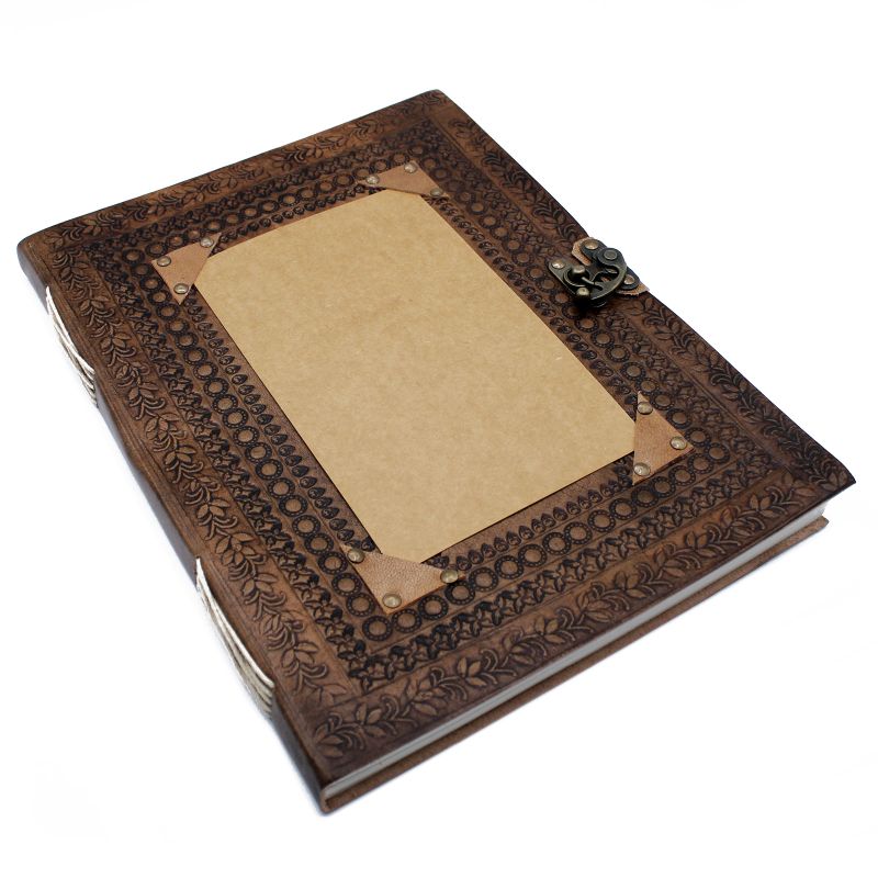 Huge Customisable Visitor Leather Book 10x13" (200 pages)