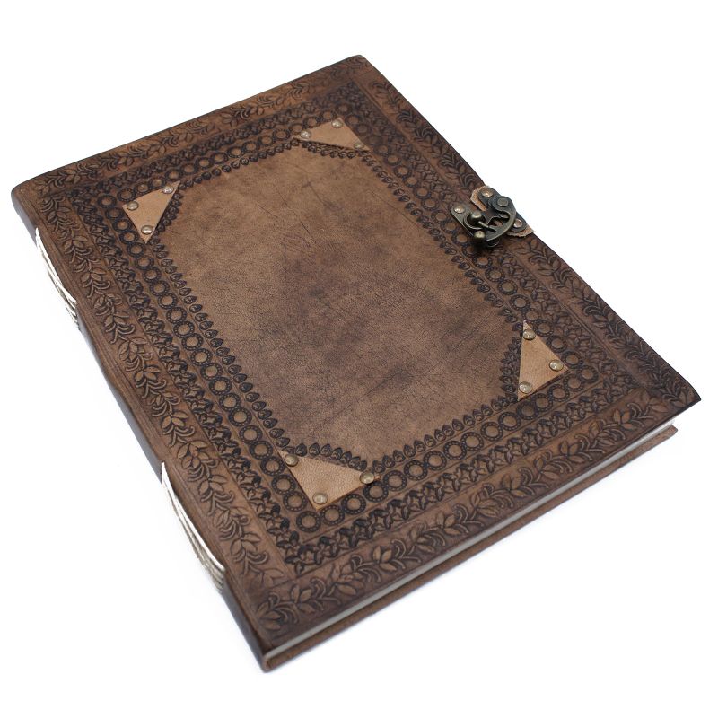 Huge Customisable Visitor Leather Book 10x13" (200 pages)