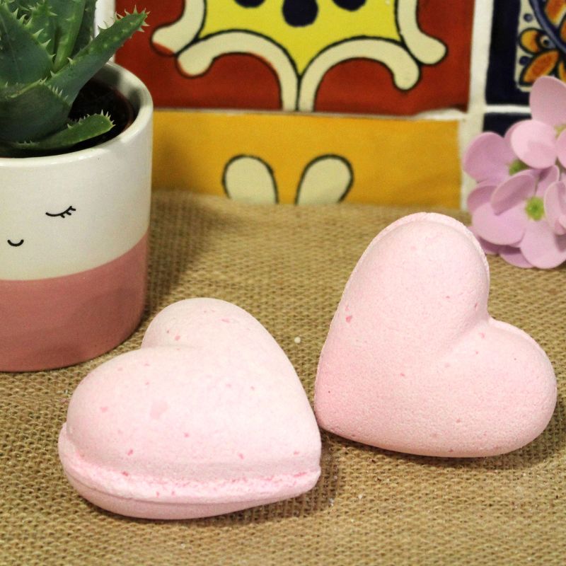 Love Heart Bath Bomb 70g - Bubblegum