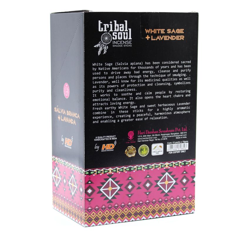 Tribal Soul Incense- White Sage + Lavender