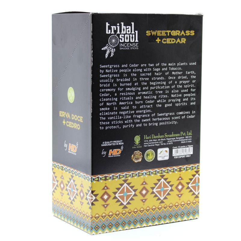 Tribal Soul Incense- Sweert Grass + Cedar