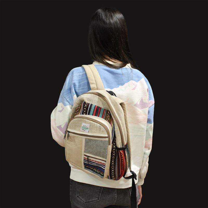 Medium Backpack - Zig Zag Zips Style