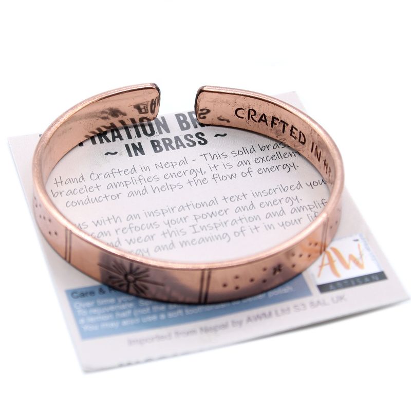 Inspiration Bracelet - Copper Sunrise, Galaxy, Stars, Earth