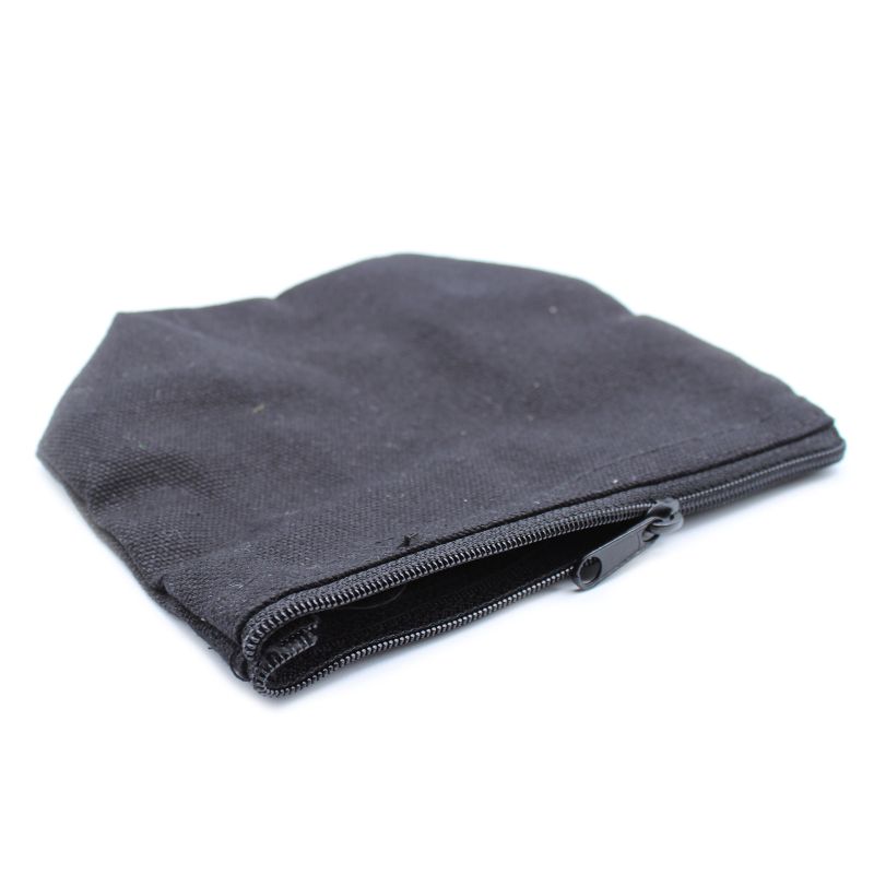 Black Cotton Toiletry Bag 10 oz - Moon Bag