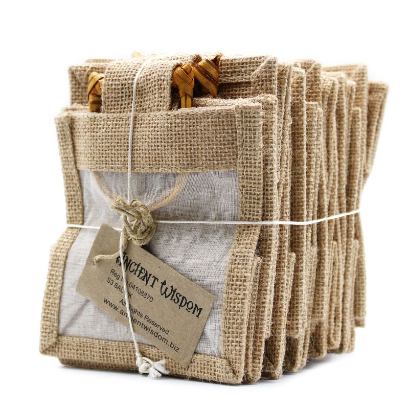 Pure Jute and Cotton Window Gift Bag - One Jar Natural